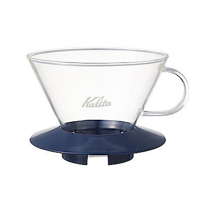 日本KALITA 185系列蛋糕型玻璃濾杯(寶石藍)4人份 #05111