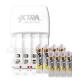 VXTRA 充電電池(3號2000mAh+4號700mA)+VXTRA 2A充電器 product thumbnail 1