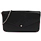 LV M64579 Pochette Felicie 水波紋撞色斜背式長夾(黑) product thumbnail 1