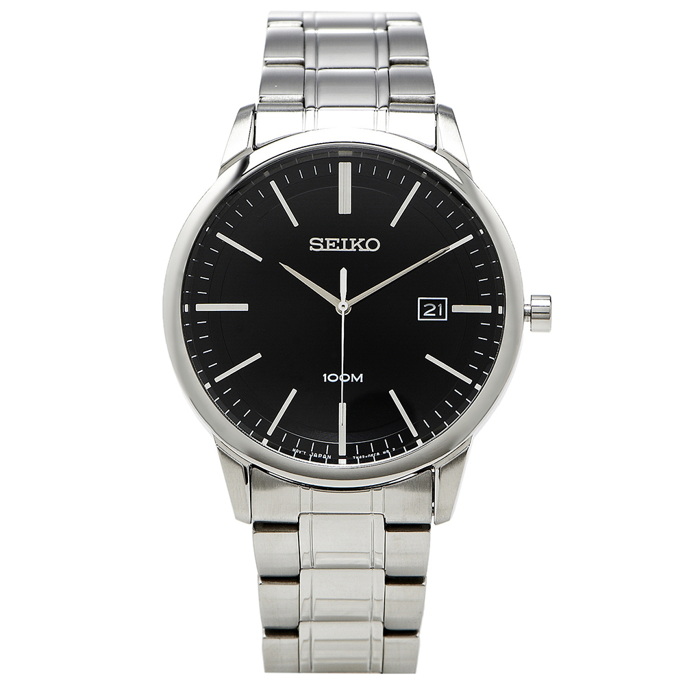 SEIKO 雅痞經典男錶(SGEH09P1)-黑/42mm