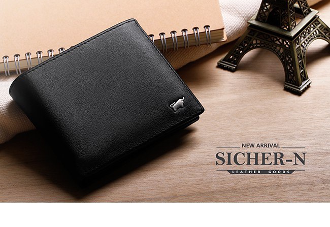 BRAUN BUFFEL- SICHER-N 防盜系列12卡中間翻窗格皮夾 - 慕尼黑