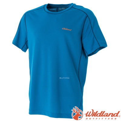Wildland 荒野 0A51620-46土耳其藍 男Coolmax抗UV排汗衣