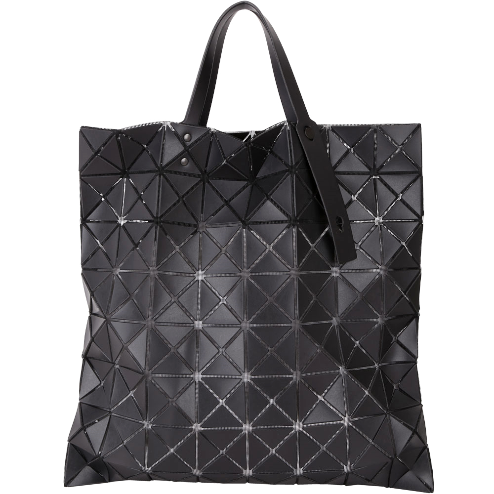 三宅一生BAO BAO ISSEY MIYAKE PRO 8x8 碳黑皮革托特包