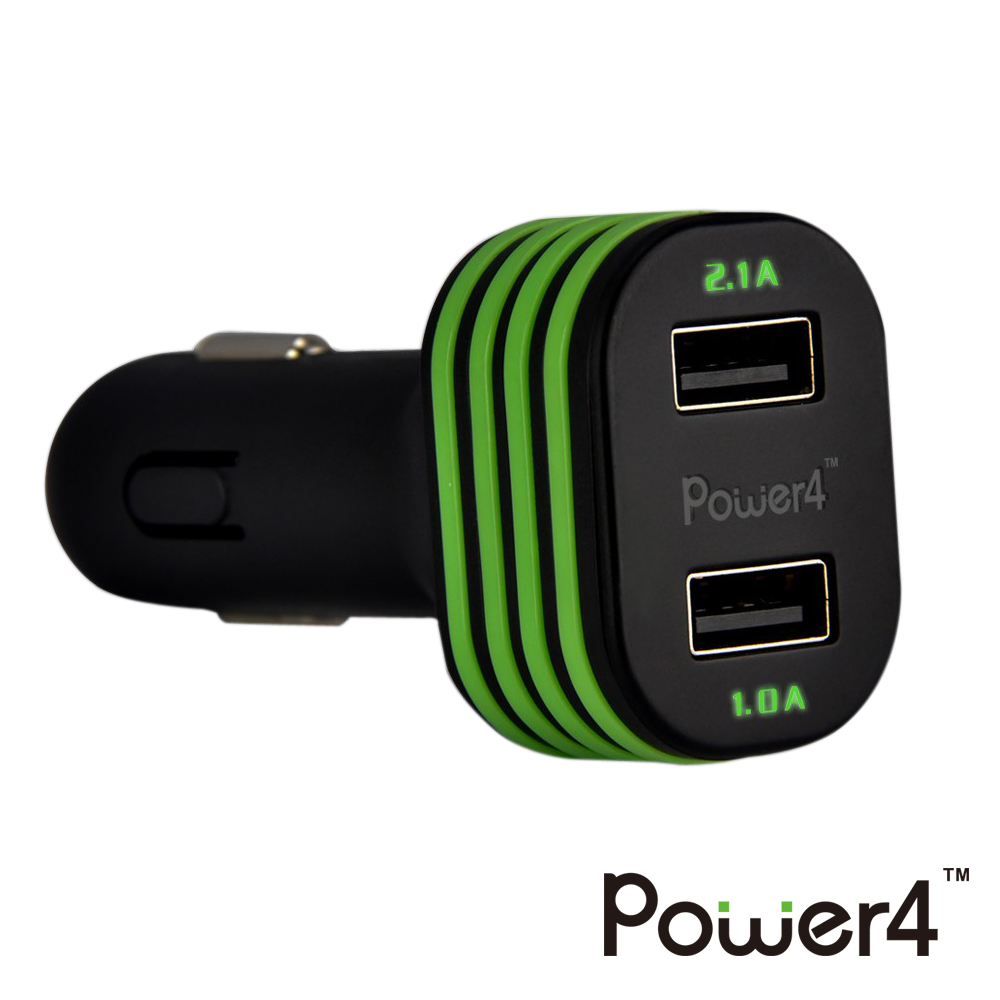 【停售】Power4 3.1A雙USB車充+Apple認證傳輸線