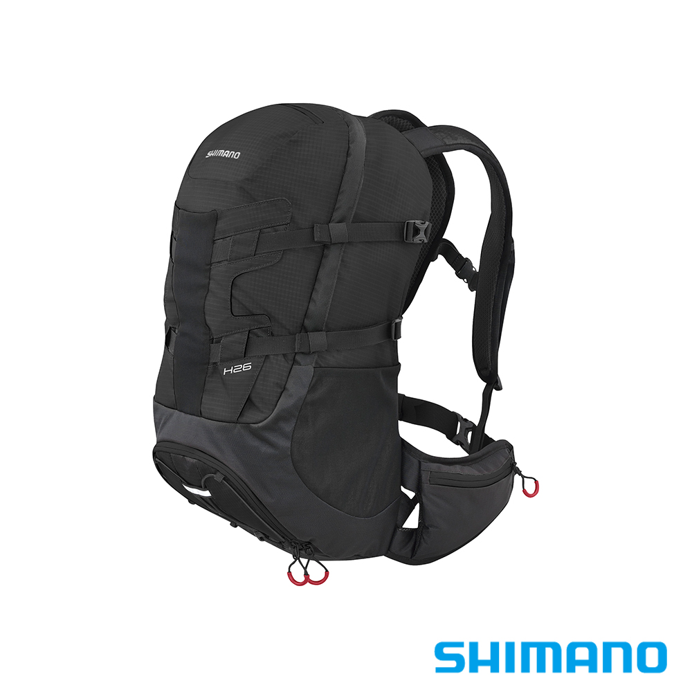 SHIMANO HOTAKA 登山旅行背包 26L 黑/紅色