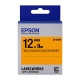 EPSON C53S654416 LK-4DBF螢光系列橘底黑字標籤帶(寬度12mm) product thumbnail 1