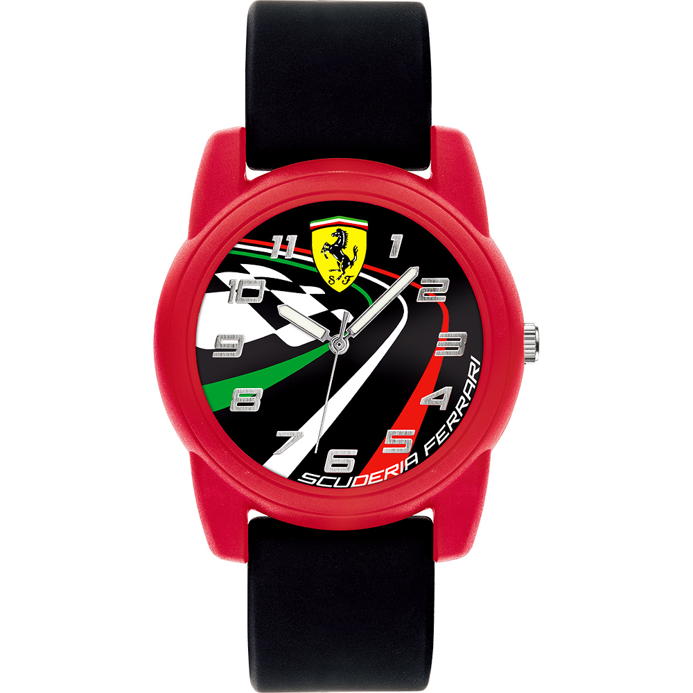 Scuderia Ferrari 法拉利 REV-T 跑道競速腕錶-黑/40mm