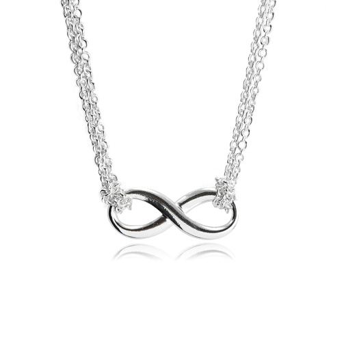 Tiffany&Co. Tiffany Infinity 經典永恆無限雙鍊純銀項鍊