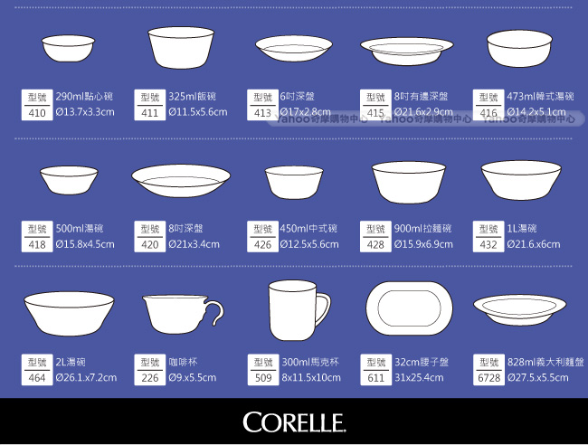 美國康寧 CORELLE 藍色喜悅10吋平盤