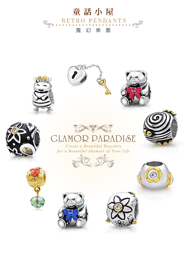 GIUMKA 珠飾 CHARMS 五瓣花