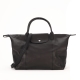 LONGCHAMP Le Pliage Cuir 小羊皮短把折疊小型水餃包(中/黑) product thumbnail 1