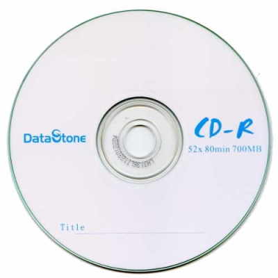 DataStone A級 簡約白 52X CD-R 白金片裸裝( 100片)