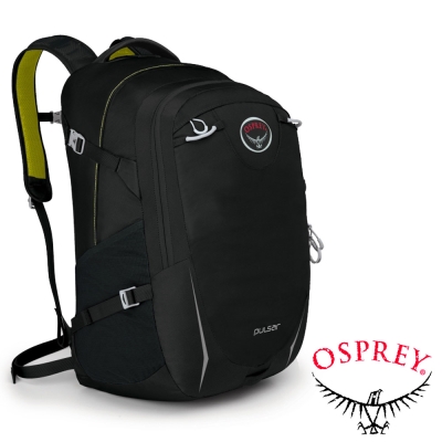 【OSPREY】New Pulsar 30L 超輕多功能城市休閒筆電背包_時尚黑