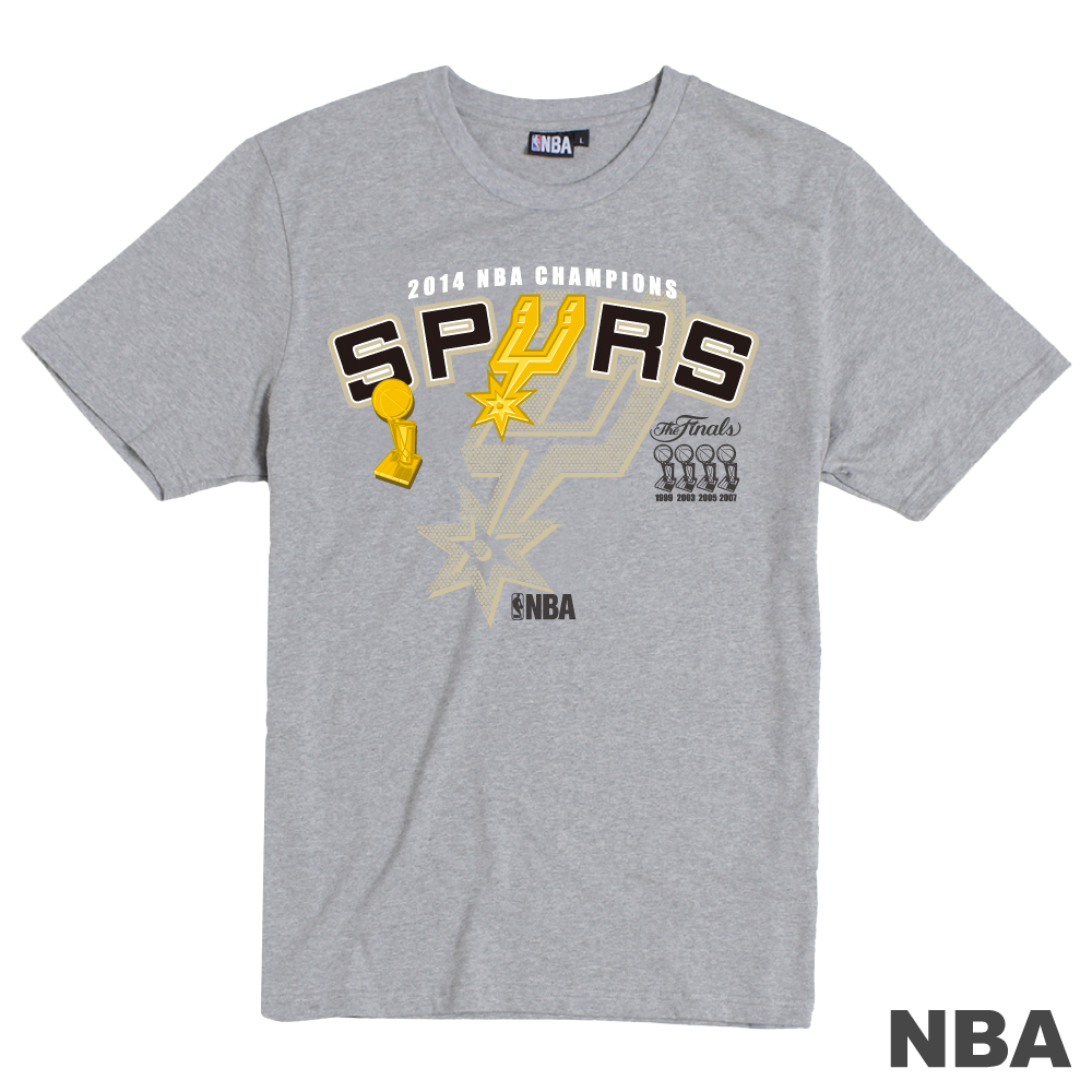NBA-聖安東尼奧馬刺總隊冠軍T恤-麻灰