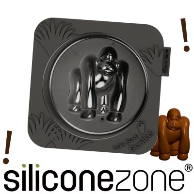 Siliconezone 施理康耐熱黑猩猩造型小蛋糕模