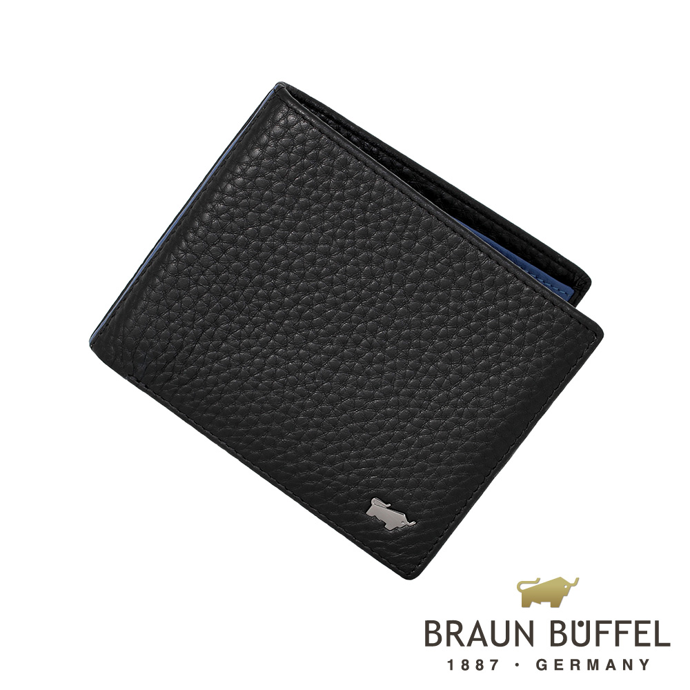 BRAUN BUFFEL - OSLO奧斯陸系列5卡透明窗皮夾 - 摩登黑