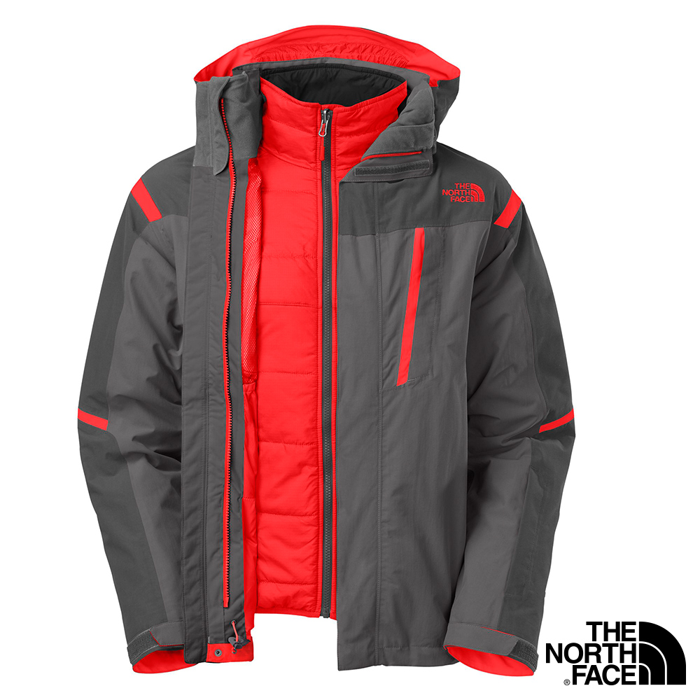 The North Face 男 HyVentHeatseeker 兩件式外套 釩灰