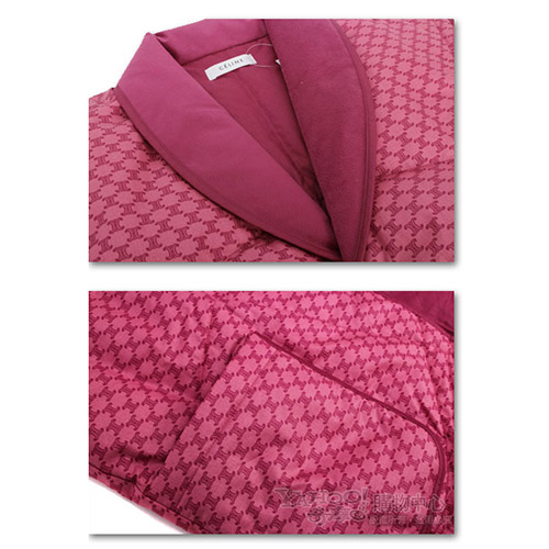 【CELINE】經典雙C舒適羽絨背心禮盒(紅色)