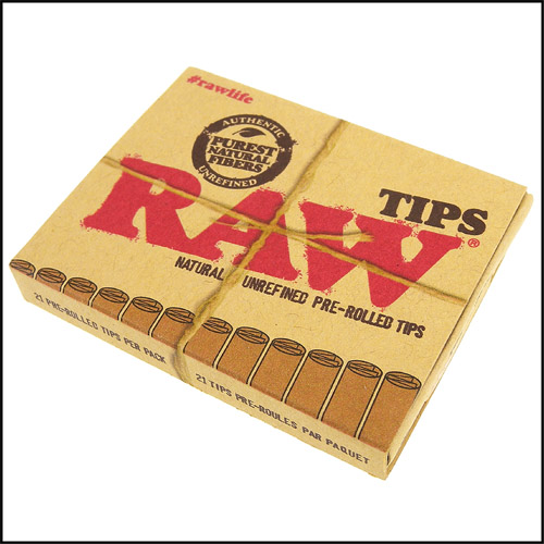 RAW 西班牙進口-PREROLLED TIPS-預捲紙濾嘴-6mm*2盒