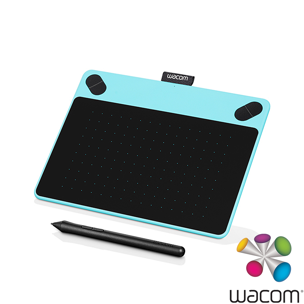 Wacom Intuos Draw CTL-490/B0-CX塗鴉創意繪圖板-藍(小)