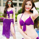 SANQI三奇 俏麗艷夏 三件式鋼圈泳衣(紫M~XL) product thumbnail 1