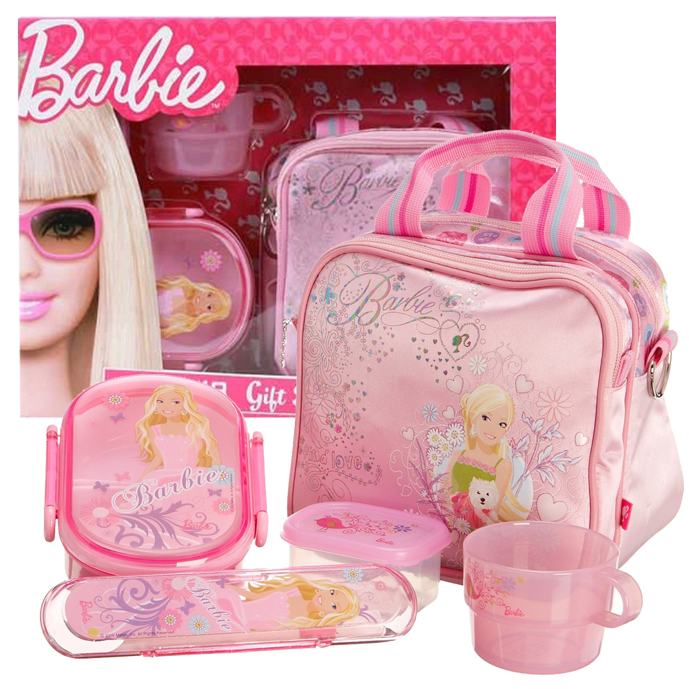 芭比Barbie 芭比餐具組禮盒(粉紅)