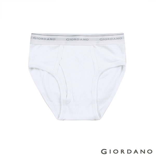 GIORDANO 男裝素色棉質三角內褲(六件裝) - 43 白/灰/黑