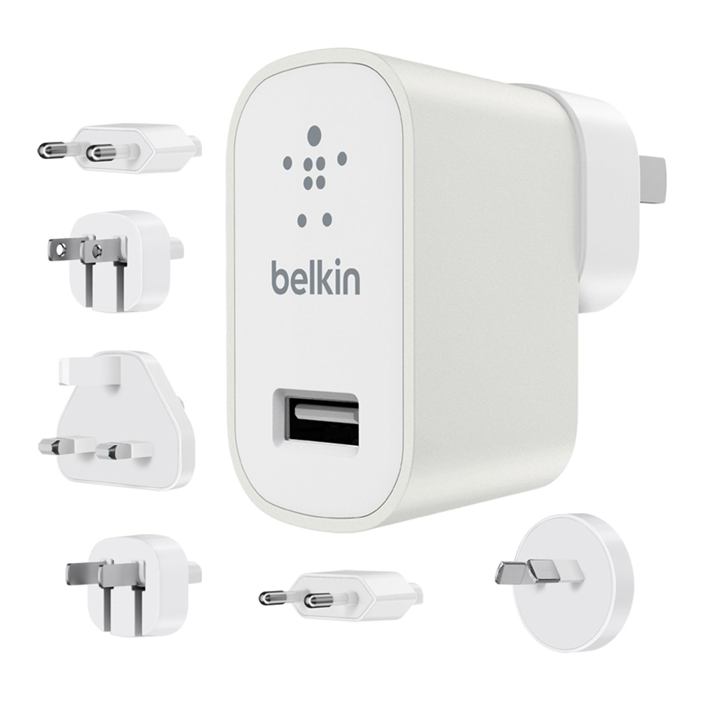 Belkin USB 充電器 2.4A（附國際轉換插頭）