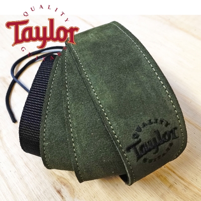 TAYLOR TLOP-65120 墨綠色麂皮尼龍吉他貝斯背帶