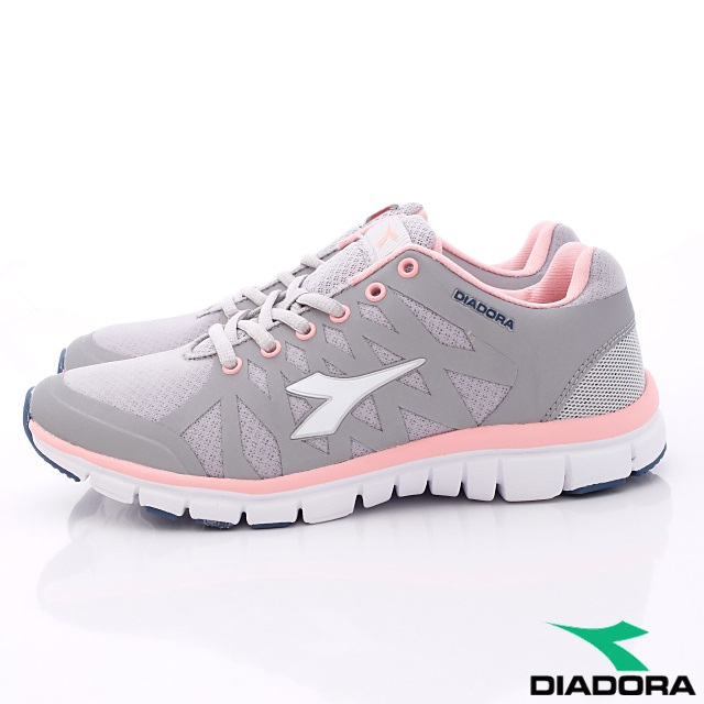 DIADORA-E楦頭超輕量反光慢跑款-WRNI838灰(女段)