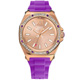 Juicy Couture 美式搖滾晶鑽腕錶-玫塊金x紫色錶帶/42mm product thumbnail 1