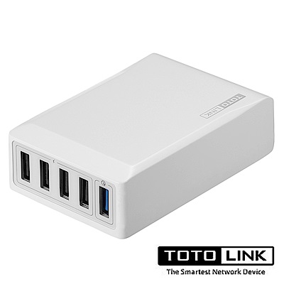 TOTOLINK QC3.0 1+4埠閃充充電器UP405-QC1