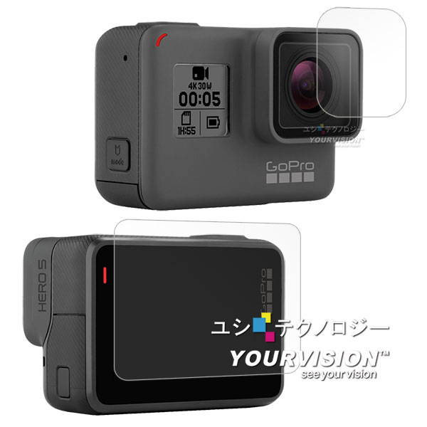 GoPro HERO5 相機鏡頭+觸控螢幕 光學抗刮螢幕保護貼