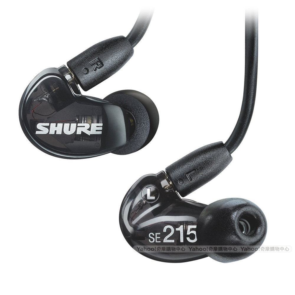 SHURE SE215 BK Earphones 可換線 耳道耳機 黑色版