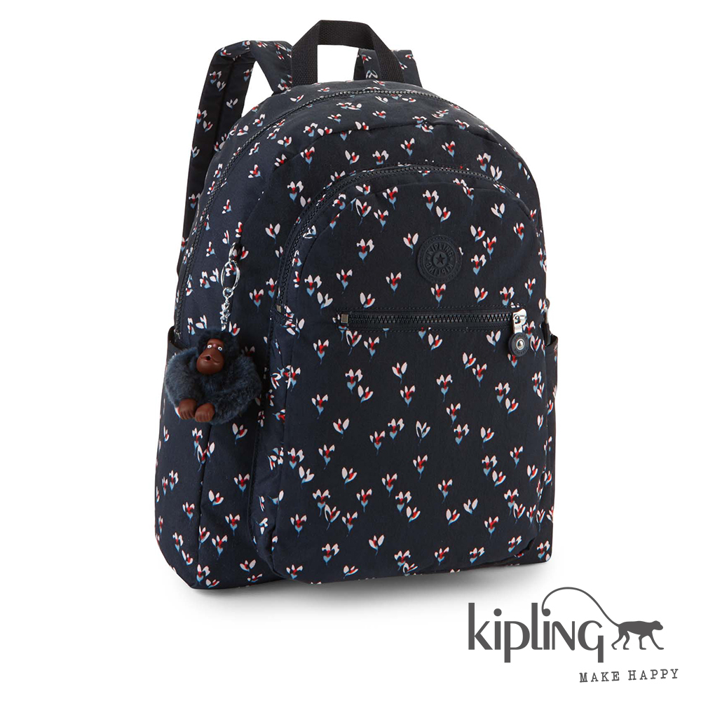 Kipling 後背包 愛心花卉印花