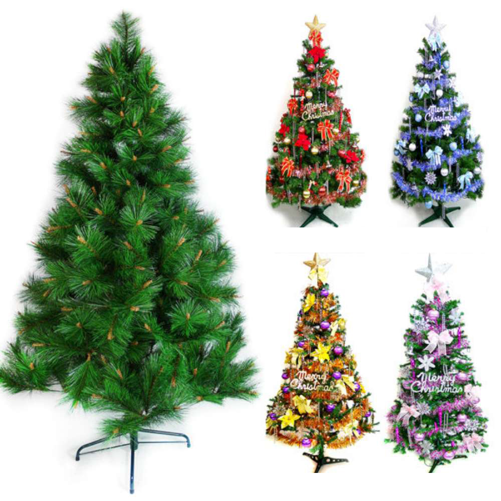 台製15尺(450cm)特級綠松針葉聖誕樹(+飾品組)(不含燈)