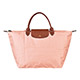 LONGCHAMP Le Pliage系列尼龍摺疊短提把手提包(中/玫瑰粉) product thumbnail 1