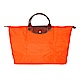 LONGCHAMP LE PLIAGE短把手提旅行袋(大/橘色) product thumbnail 1