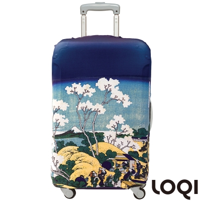 LOQI 行李箱套│-葛飾北齊/御殿山S號 適用21吋以下行李箱保護套