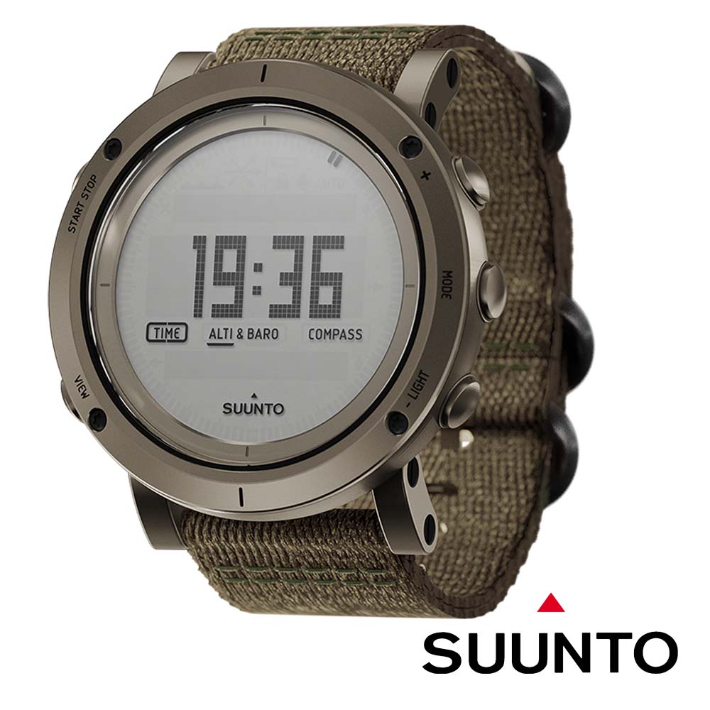 【SUUNTO】ESSENTIAL SLATE 不鏽鋼電腦腕錶/編織錶帶_石板色