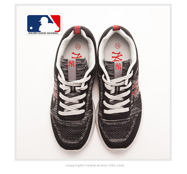 MLB大聯盟洋基異素材撞色設計避震氣墊運動鞋