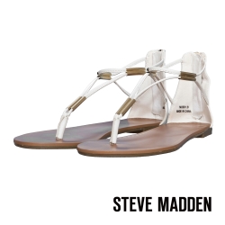 STEVE MADDEN--金屬扣飾夾腳涼鞋-純潔白