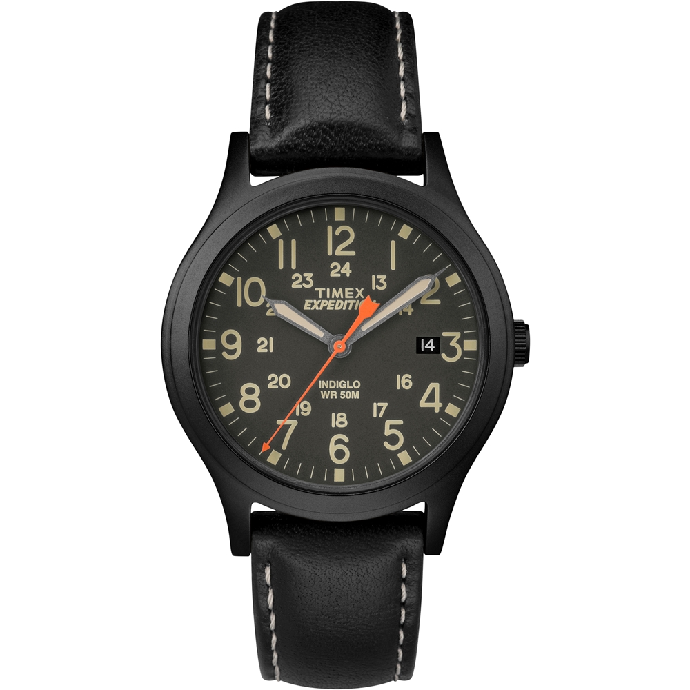 TIMEX 天美時 Expedition系列探險手錶-黑/36mm