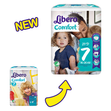Libero麗貝樂 黏貼式嬰兒紙尿褲(7號XXL)(21片 /包)