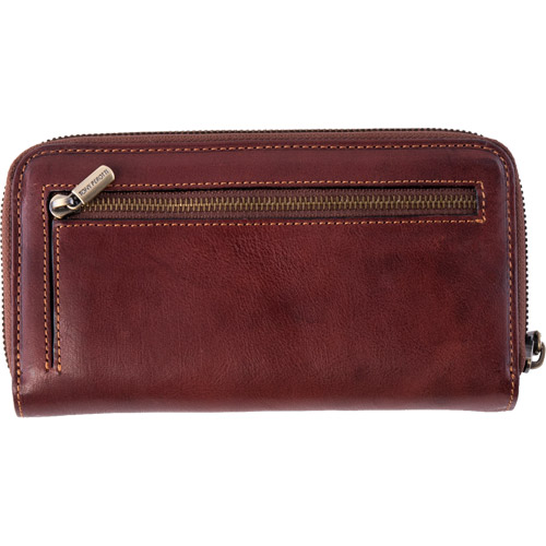 TONY PEROTTI 義大利環保牛皮 GREEN系列 拉鍊長夾 ( 咖啡色 )