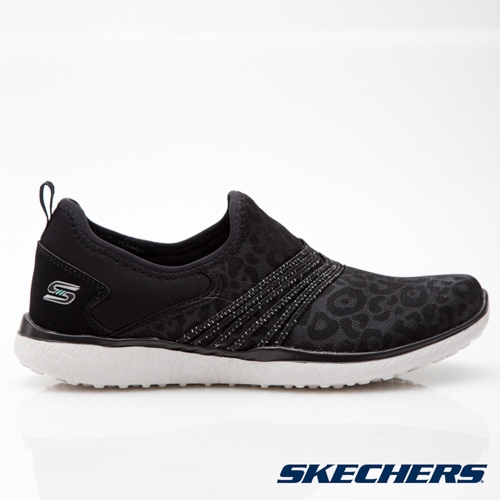 SKECHERS (女) 時尚休閒系列 Microburst - 23322BKW