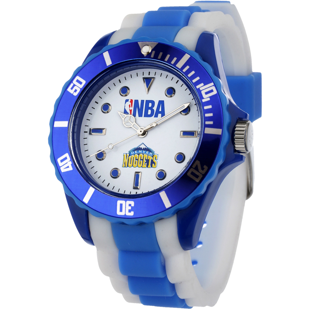 NBA 背水一戰經典戰役休閒腕錶-白x藍錶帶43mm