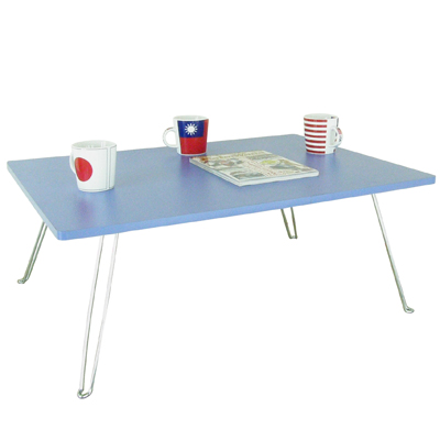 【美耐】折疊桌/和室桌-大(美耐皿板面-藍紫色)