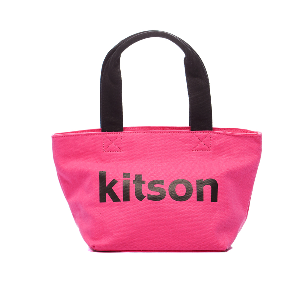 kitson 雙色帆布托特包(M) PINK