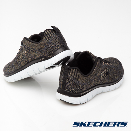 SKECHERS (女) 運動系列FLEX APPEAL 2.0-12617BKGD